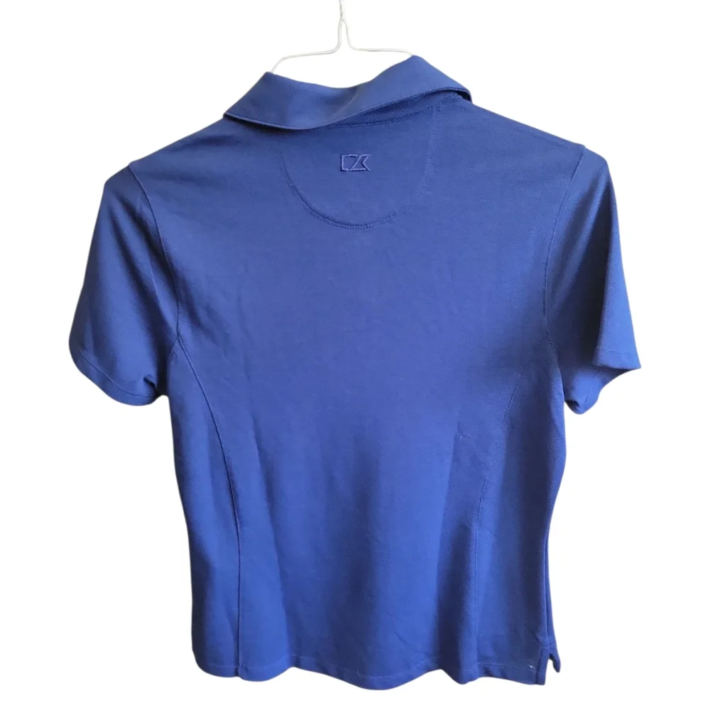 Women's Small New Holland Agriculture Blue Polo Shirt with Yellow Embroidery - Picture 2 of 2